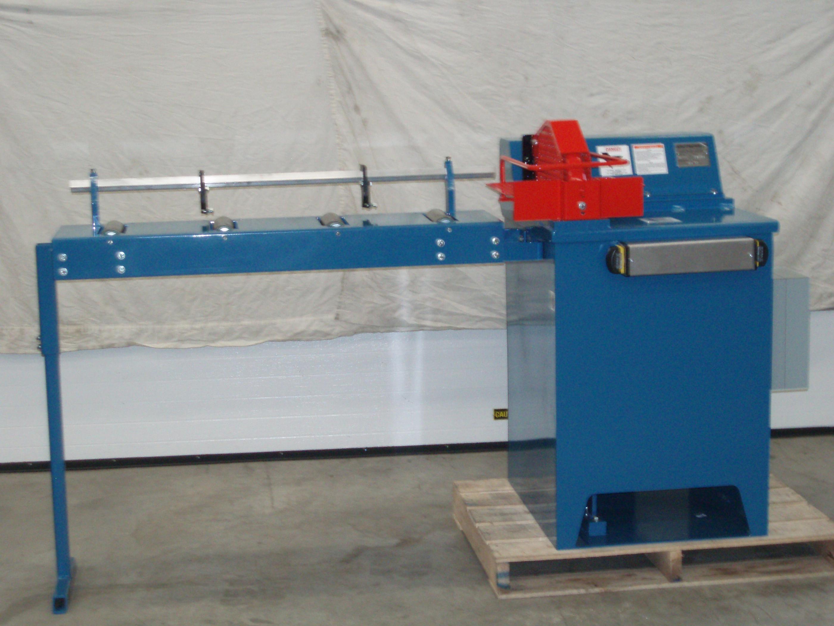 CSI Roller Outfeed Conveyor with Lumber Stops Front