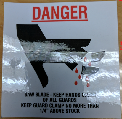 DANGER SIGN DECAL