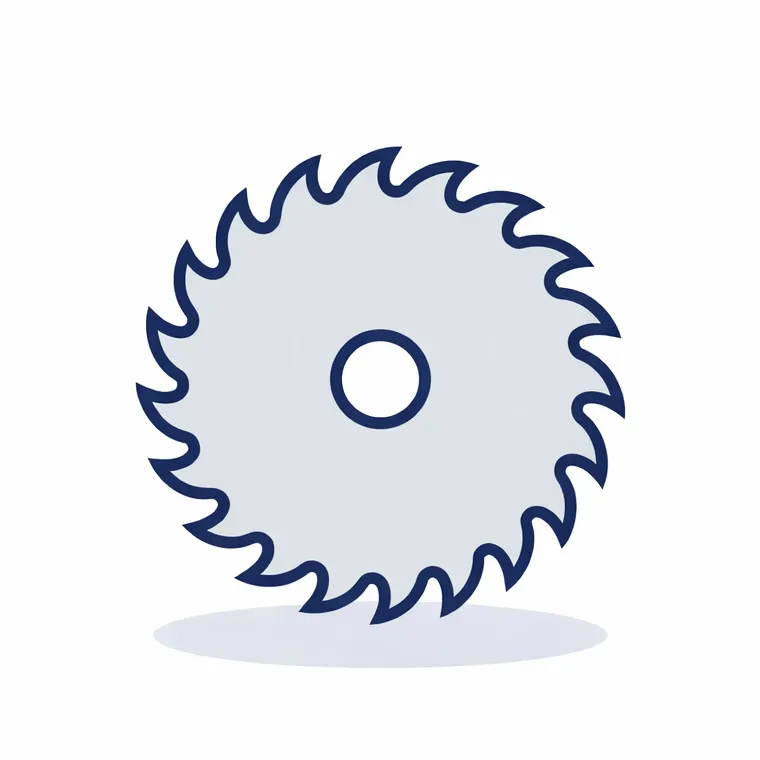 CLOCKWISE ROTATION-SAWBLADE